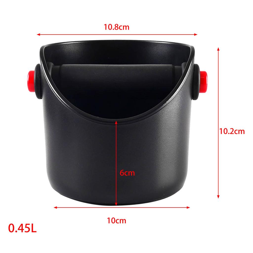 Coffee Knock Box Black Anti Slip Coffee Grind Dump Bin With Detachable Knock Bar Residue Box Coffee Tools Cafe Accessories