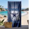 Dallas Cowboys Custom Beach Towel, Print Your Name Text Lightweight Absorbent Towel for Swimming Travel
