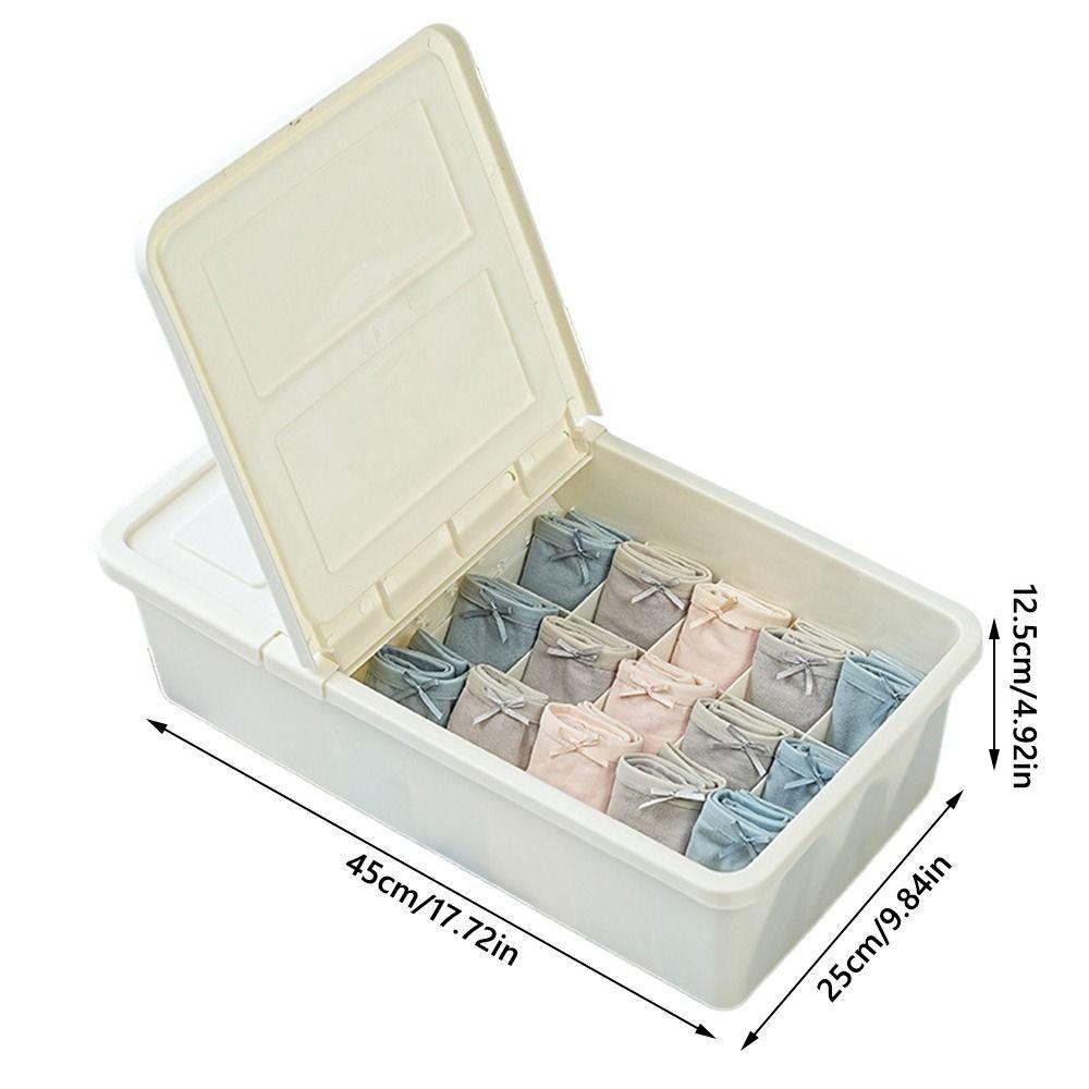 White Underwear Storage Box Thickened Cabinet Organizer Creative Storage Case Sock Underpants Bras