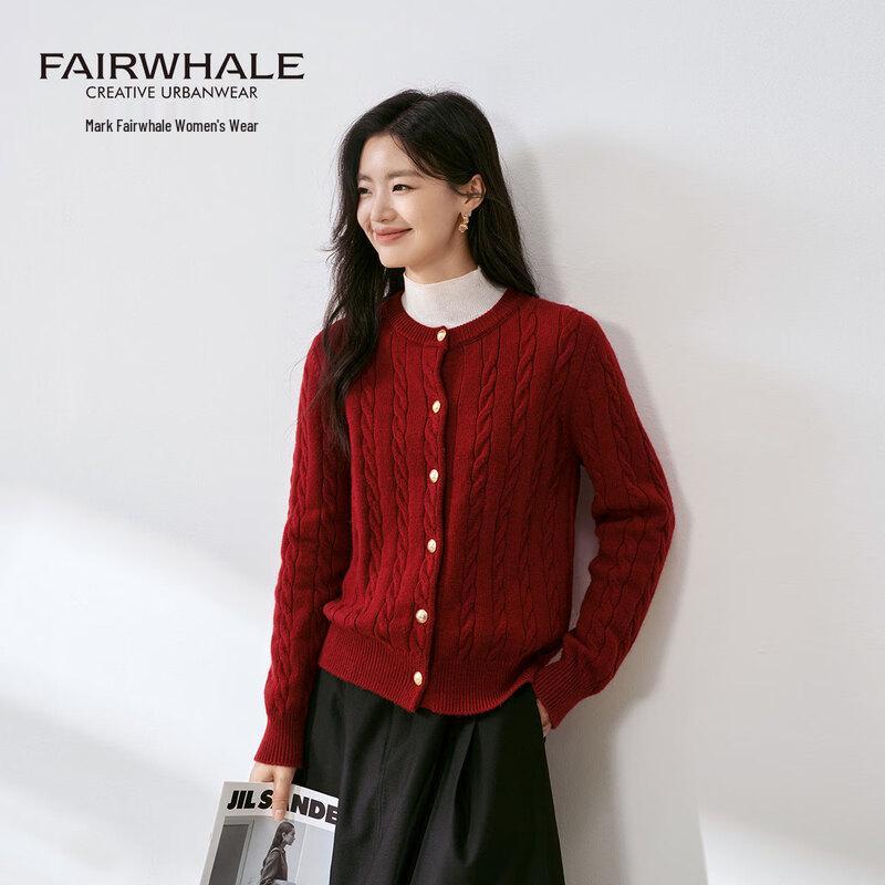 Mark Fairwhale Women s Casual Twist Knit Cardigan Sweater L