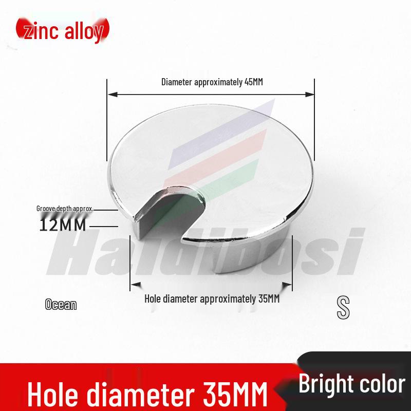 Desktop Cable Management Grommet Cover – Round Hole Sealing & Decoration