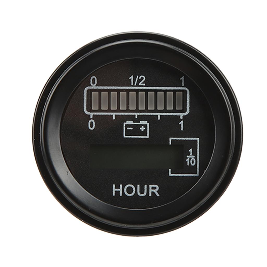 24V Runder Batteriestandsanzeiger 10 Stufen LED Batterieanzeige für Elektro-Gabelstapler 803RB2448BCJ301O