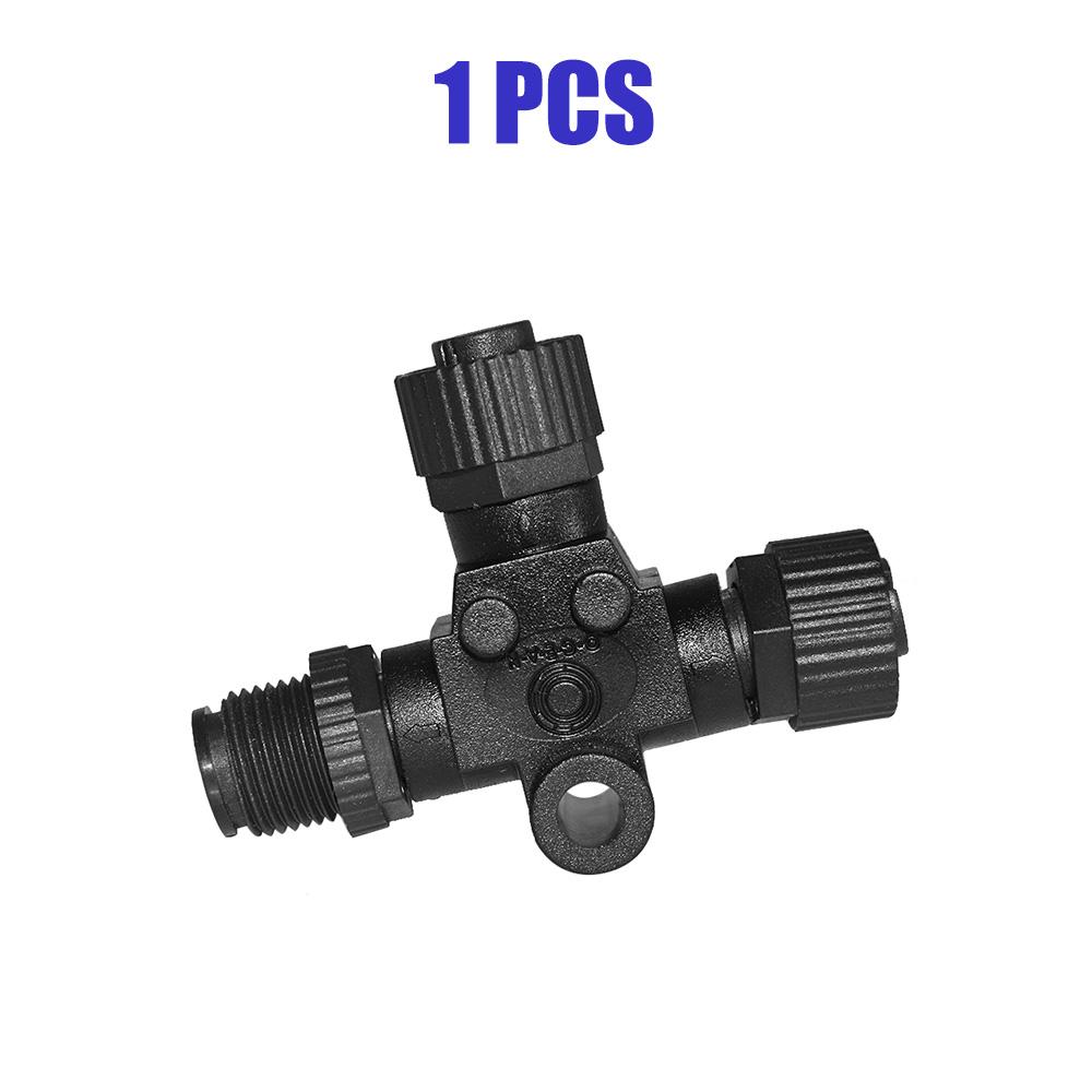 

NMEA 2000 T Connector 3 Port T-shaped Three-way Plastic Nut Waterproof NMEA 2000 Starter Kit T-Connector Converter 1/2/4 PCS