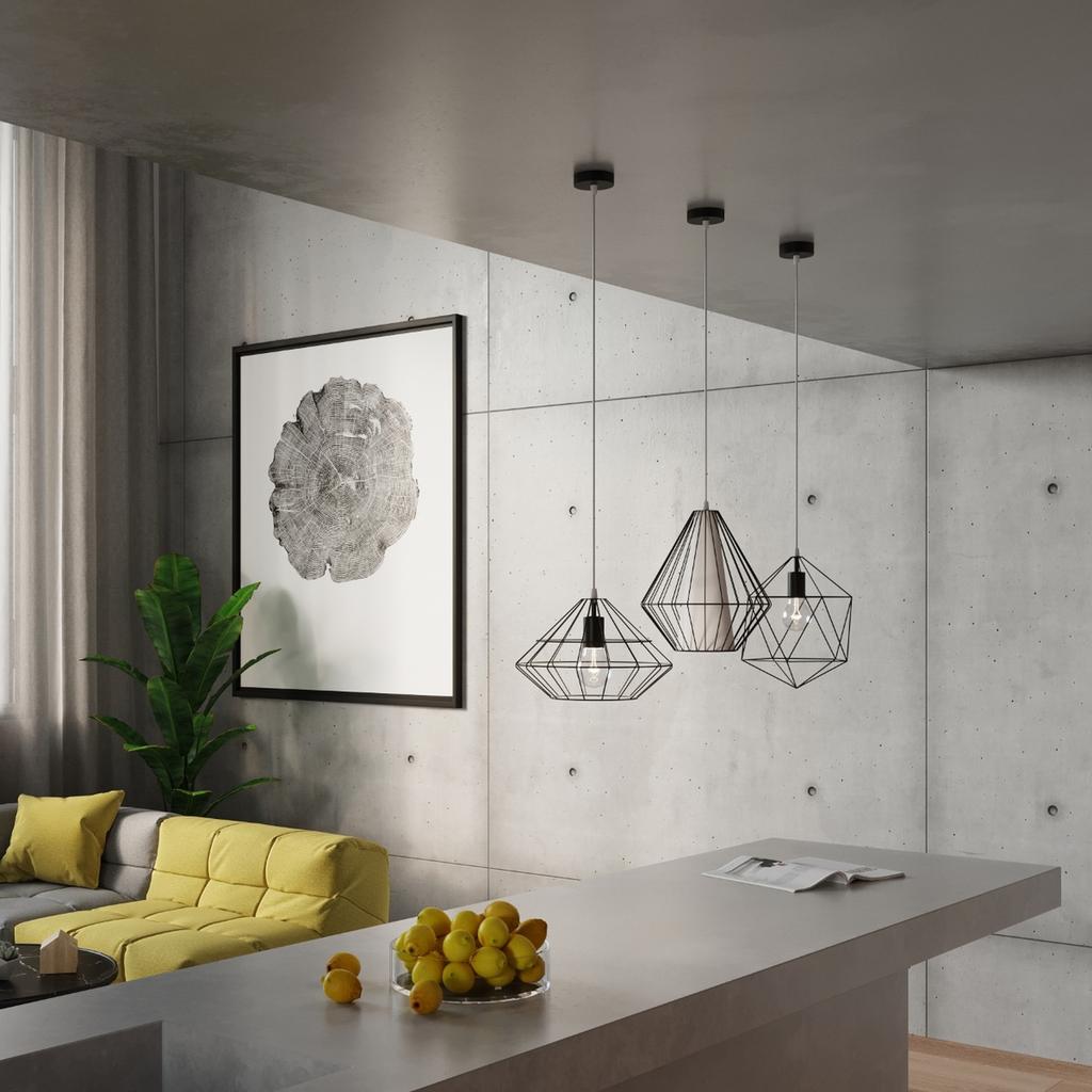 Umberto black hanging lamp