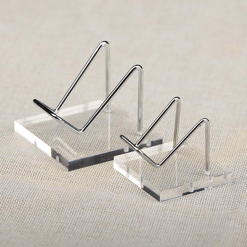 Crystal Cluster Display with Acrylic & Wood Base for Home or Office Decoration