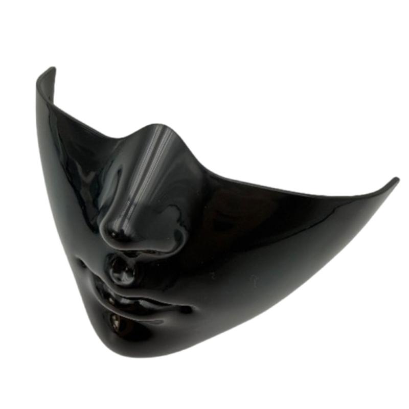 Comfortable Halloween Half Face Mask Futuristic Costume Accessory Masquerade Half Face Mask for Halloween Cosplay