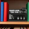 Reading Counter Bookshelf Decor Book Read This Year Ornament Yearly Reading Record Reading Challenge Tracker Gift for Book Lovers