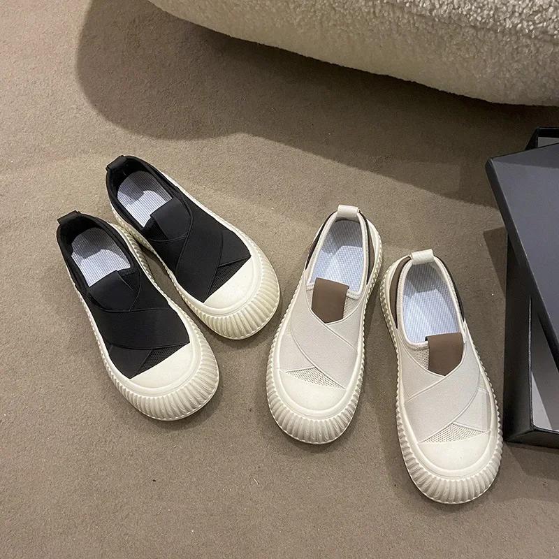 Women's Shoes Slip on Womens Sneakers Comfortable Platform Shoes Classic Women Vulcanized Shoes Summer