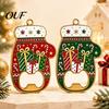 Party Supplies for Christmas Gathering Glove Bottle Opener, Shape Remover with Magnetic Backing, Durable Bar Tool Home Zinc Alloy Festive Holiday