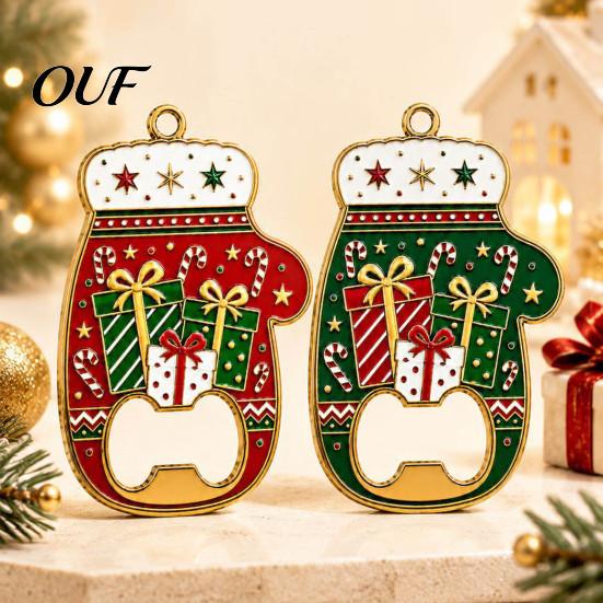 Party Supplies for Christmas Gathering Glove Bottle Opener, Shape Remover with Magnetic Backing, Durable Bar Tool Home Zinc Alloy Festive Holiday