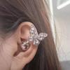 Earphone Charms Flash Rhinestone Ear-Clip Exquisite Wings Ear Clip Butterfly Earrings  Ladies