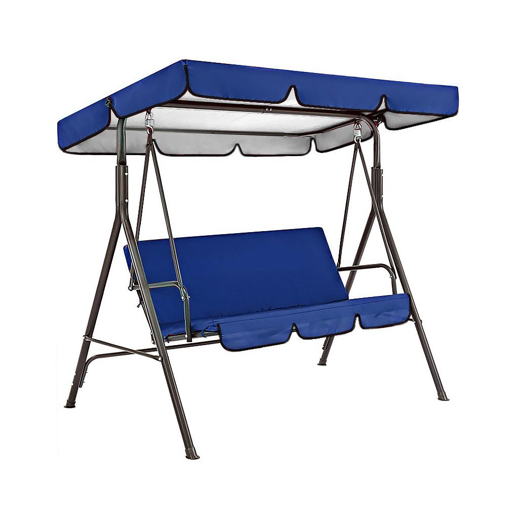 2pcs/set Garden Chairs Patio Swing Cover Set Waterproof UV-resistant Swing Canopy Seat Top Cover +Seat Cover (No Swing Chair)