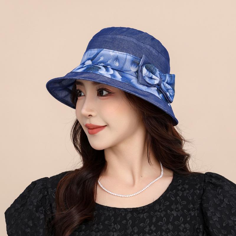 Summer New Outdoor Sun Hat Children Thin Breathable Mother Sunscreen Basin Hat Fashionable Versatile Big Eaves Bucket Hat