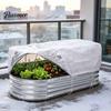 Heavy Duty Plant Frost Blanket Winter Protection Cover for Raised Garden Bed, with Aluminum Liner, Drawstring Closure, Reusable Freeze Insulation 4 x