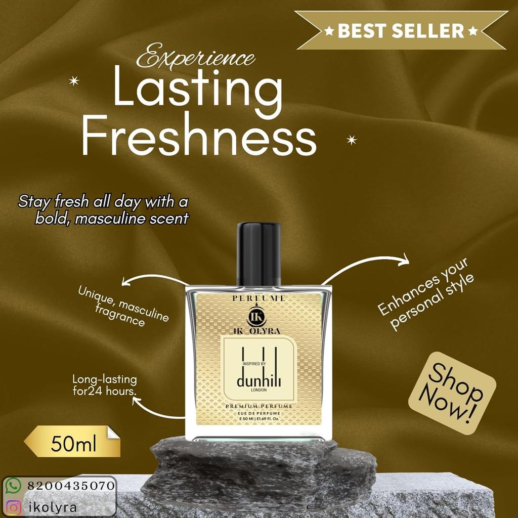 Eau de Parfum for Men – Luxury & Sophisticated Fragrance with Notes of Bergamot, Neroli, Black Pepper & Oud - 50 ml