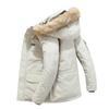 Fleece Winter Fur Hooded Parkas Men Duck Down Snow Jacket Windproof Coats Thickened -30 Degree Keep Warm Outdoor Outerwear