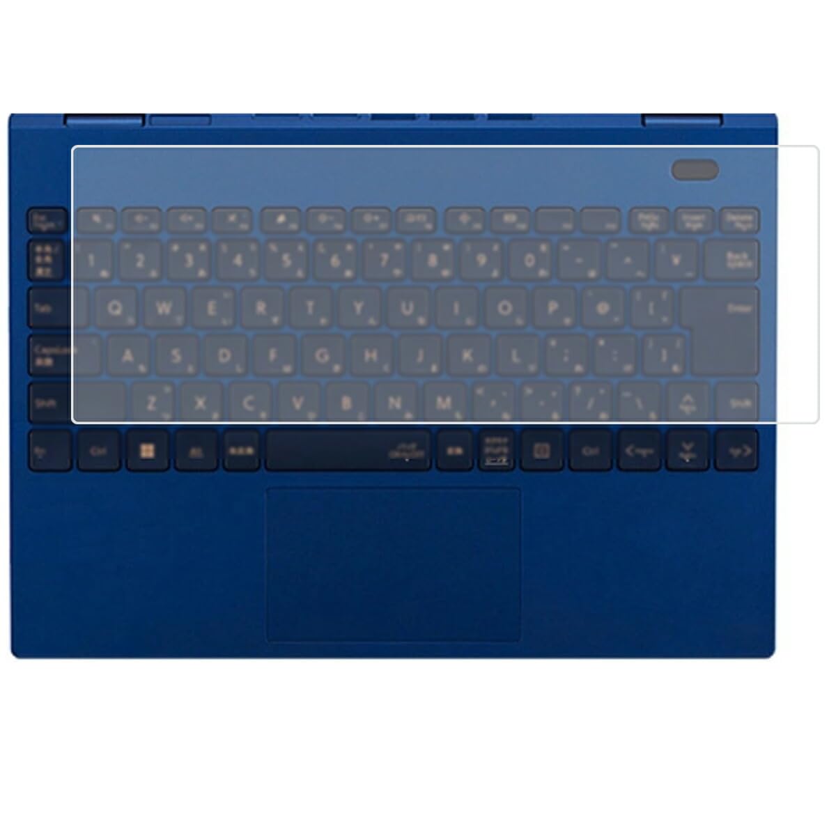 

Прозрачная защитная пленка для клавиатуры ClearView для модели NEC LAVIE N13 Direct N13 Slim 2023, сделано в Японии, Slim/LAVIE Осень/Зима [Тихая] синий