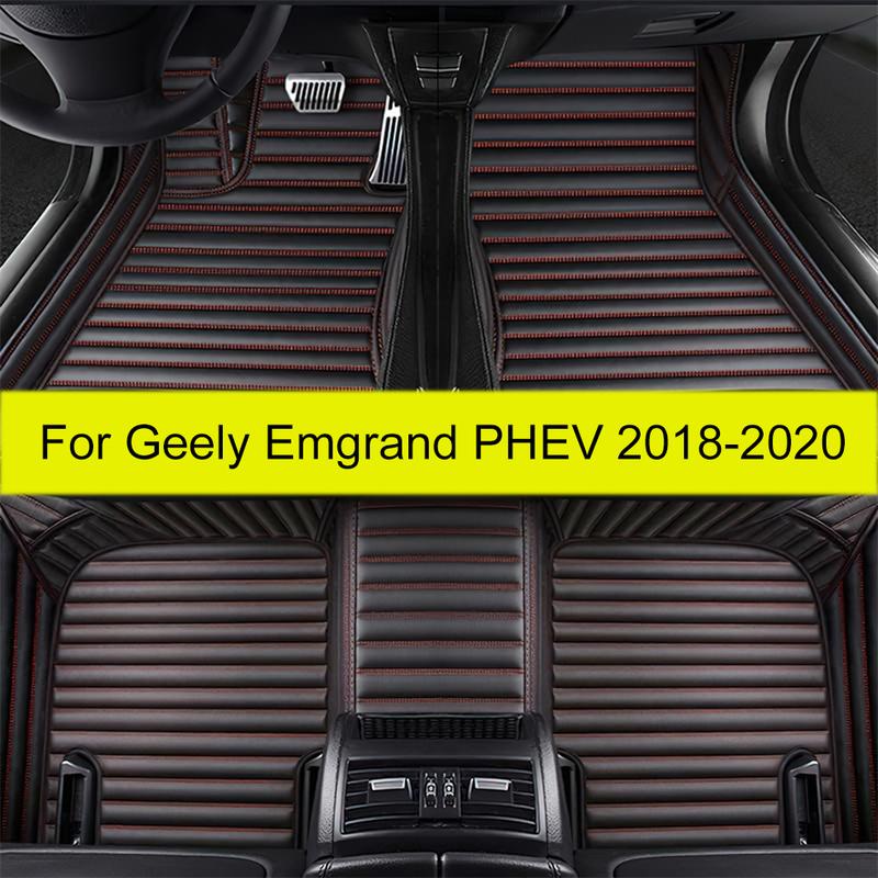 Car Floor Mats For Geely Emgrand PHEV 2018    Auto Foot Pads Automobile Carpet Cover Interior Accessories