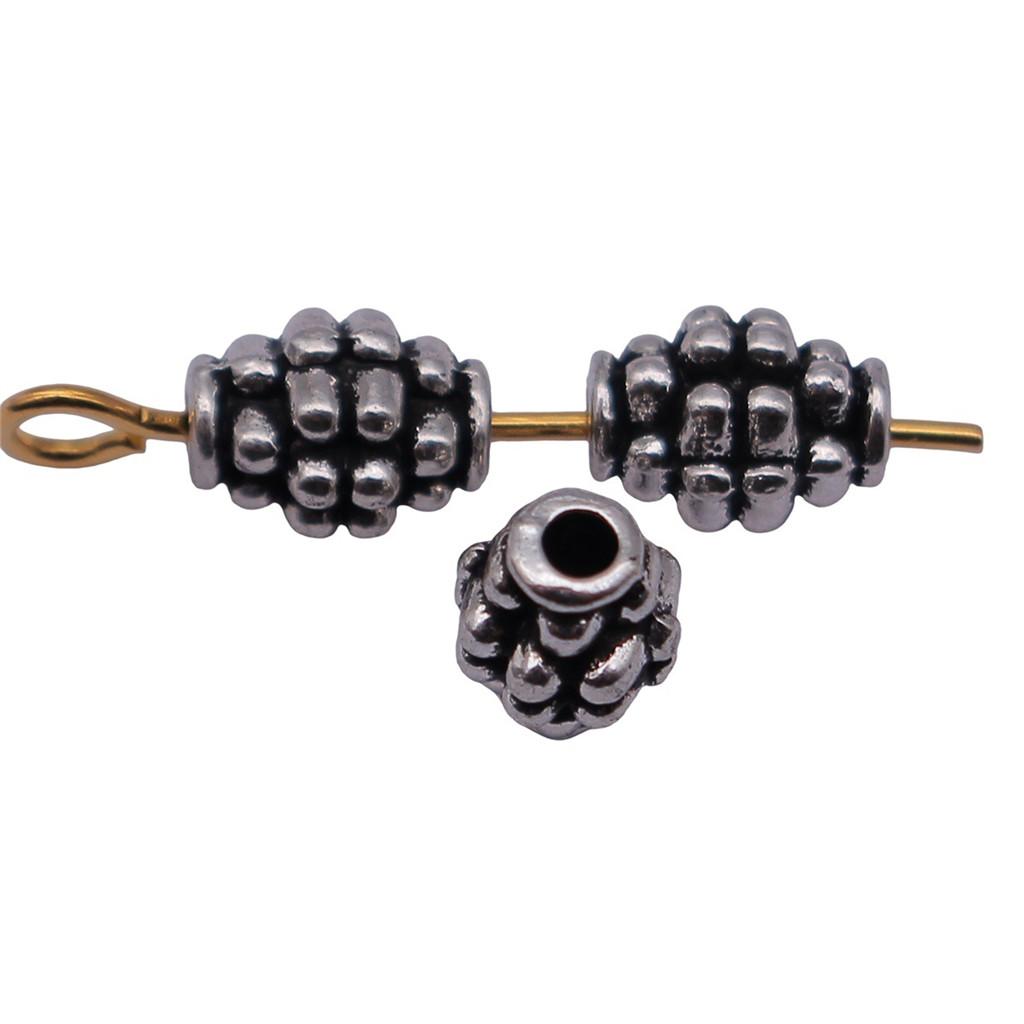 Multi Color Flower Edge Spacer Beads Metal Charms For Jewelry Making Accessories