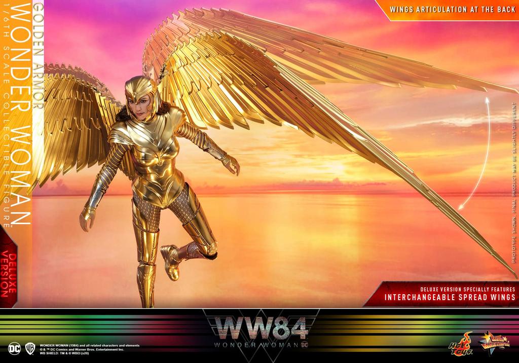 Hot Toys Woman Scale Figure Wonder Woman Armor Accessories [Movie Masterpiece] "Wonder 1984" 1/6 (Gold Version) [Bonus Included]