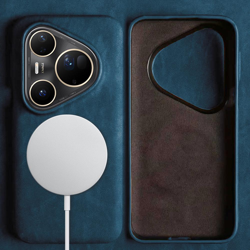 For Magsafe Premium Leather Case For Huawei Pura 80 Ultra 90 Pro Max 70 Pro Plus Mate 80 Pro Max 60 70 Phone Case Back Cover Bag