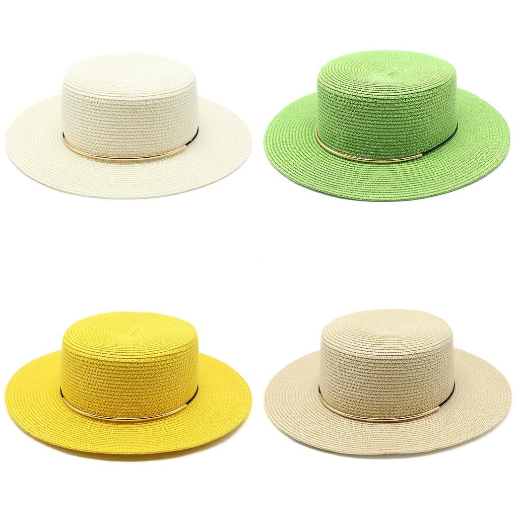 Classic Irish Straw Hat With Wide Brim For Summer Sun Protection And Breathability