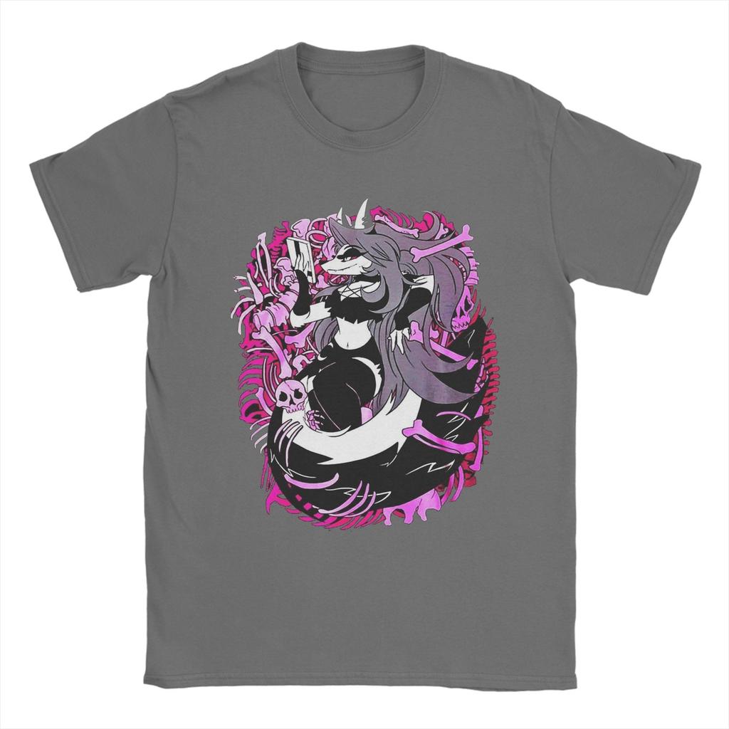 Helluvas Bosses Loona Dessin Animé T-shirts Unisexe T-shirt Drôle Manches Courtes Col Rond T-shirts Tops Impression Coton Pur
