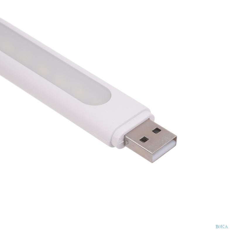 B0KA Portable USB Powered LED Lamp Small USB Night Light Support Micro USB/ TypeC for Camping and Travel