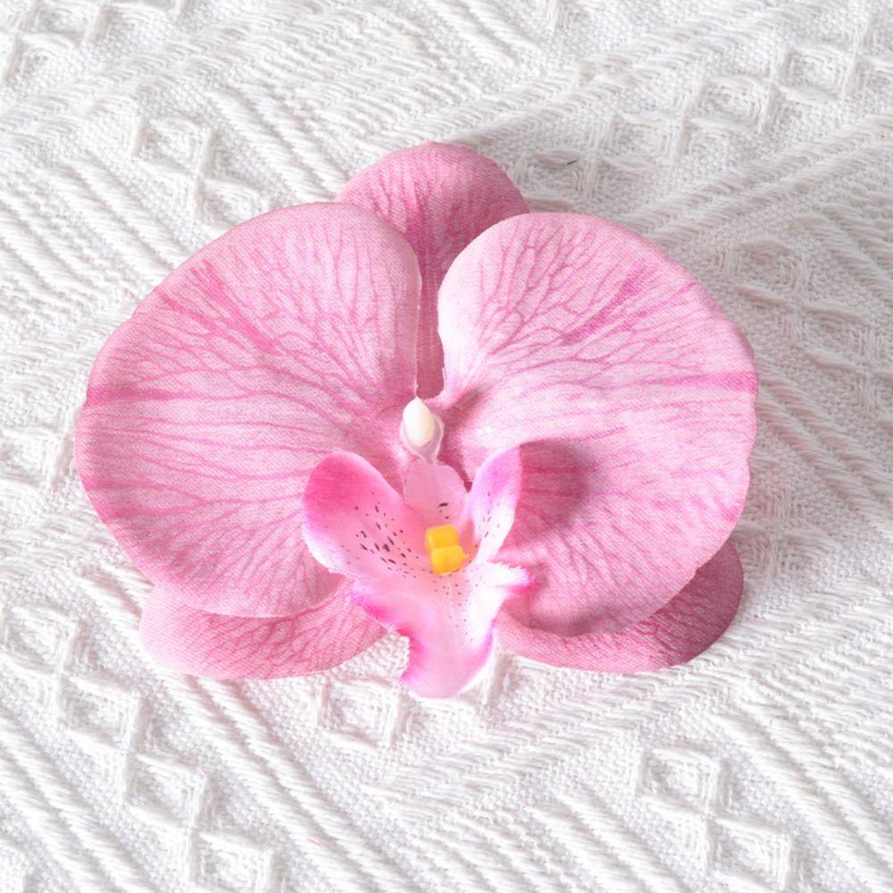 Headdress Simulated Flower Handmade Accessories Butterfly Orchid Flower Earring   Women