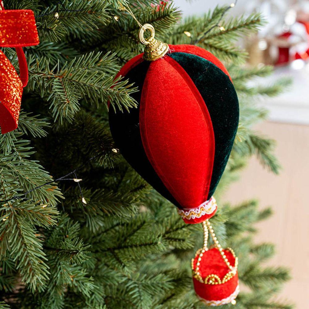 Foam Flocking Simulation Candy Cane Decoration Red Green Canes Christmas Velvet Hanging Hanging Candies