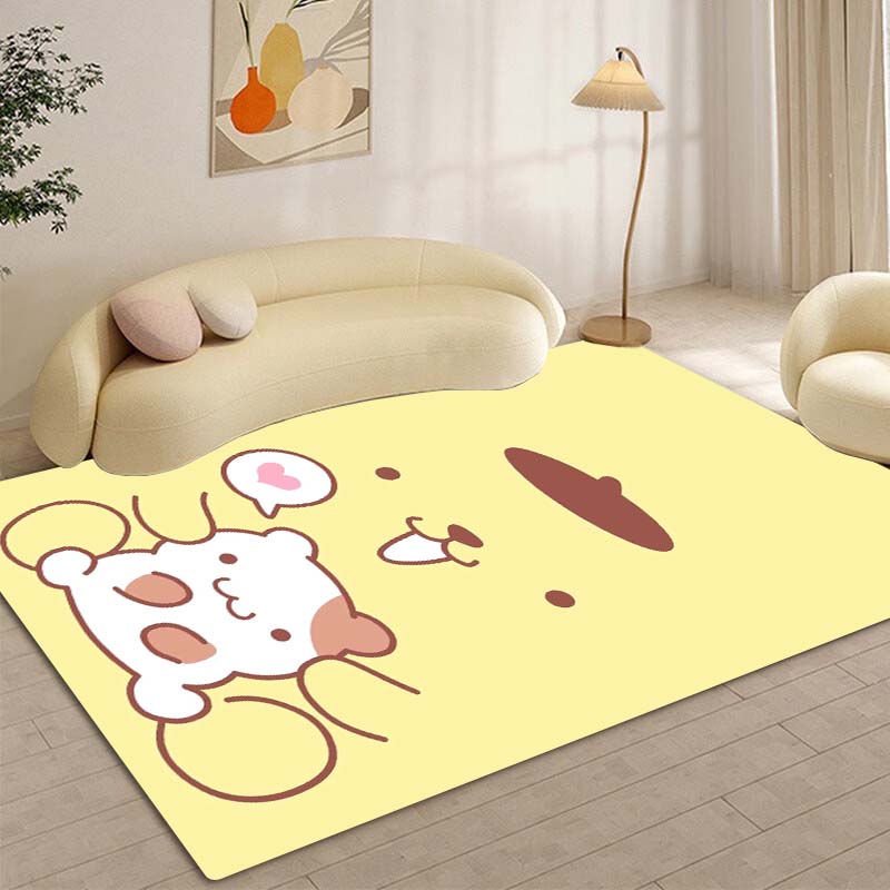 New Pom Pom Purin Cartoon Carpet for Bedroom, Living Room, Home, Sofa Decoration, Children's Play Decoration, Floor Mat Gift