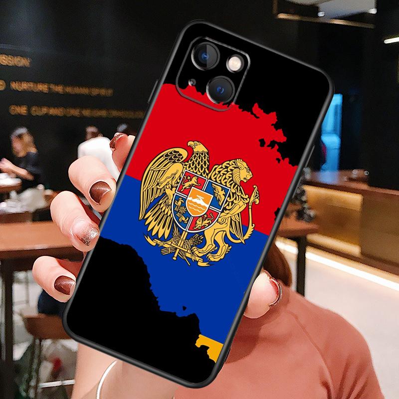 Armenia Armenian Flag Case For iPhone 14 15 16 Pro Max 11 12 13 Mini X XR XS Max 14 Plus Soft Cover