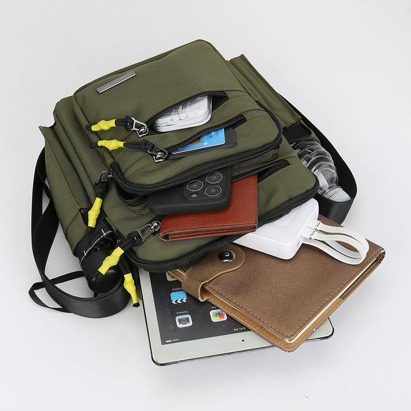 Oxford Men Crossbody Bag Single Shoulder Bags Big Capacity Storage Fashion Multi-Pockets Business Trip Cross-body Bags Day pack