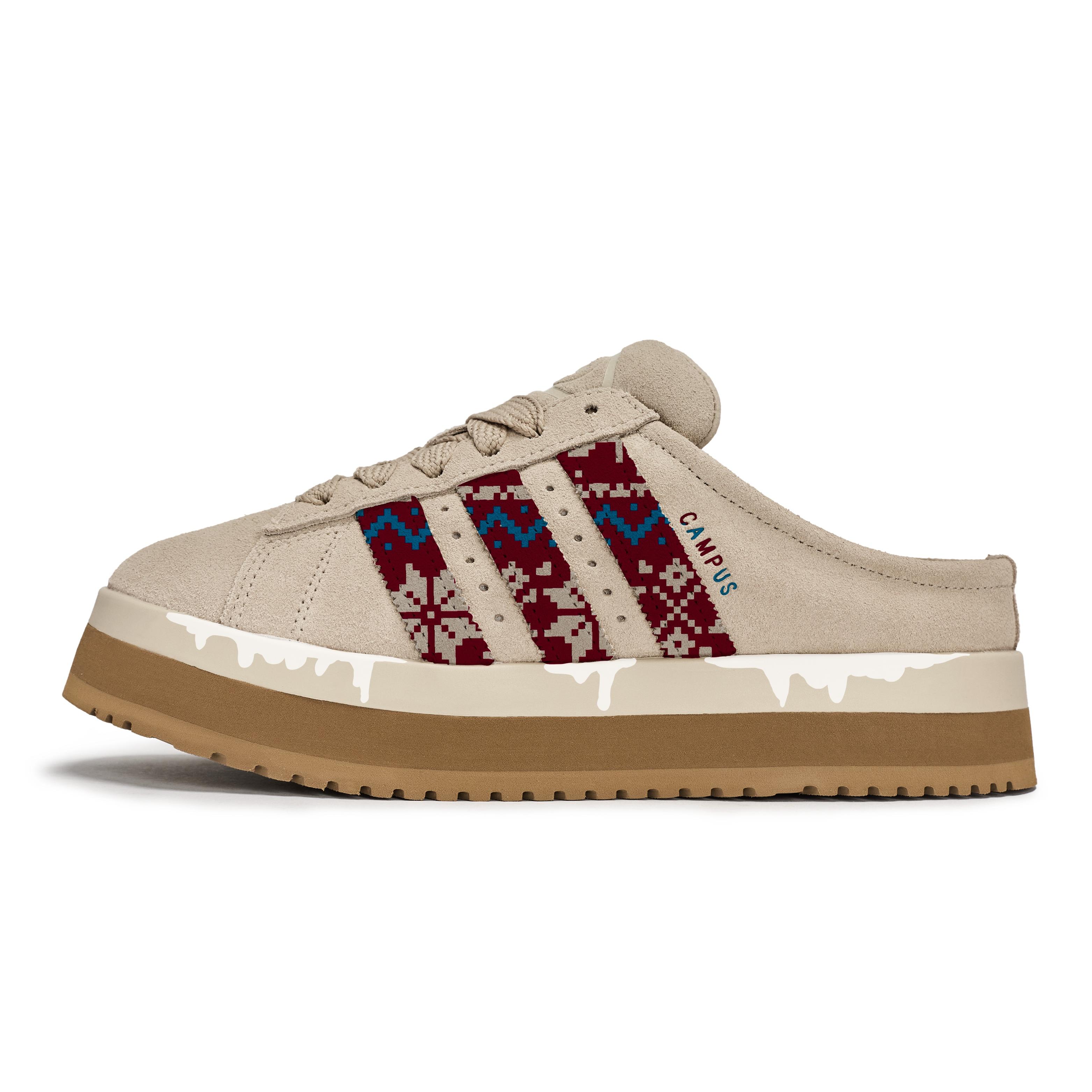 

Adidas Originals CAMPUS 00s Closed Toe Slippers Women s Beige Pink JR3732(Team80-) 36