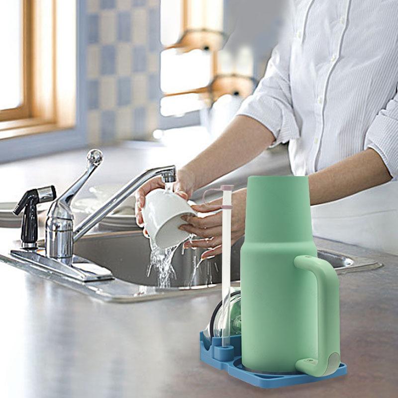 Suitable For Stanley Cup Silicone Drain Rack, Coffee Cup, Milk Bottle Cup, Ice Cream Cup, Drying Rack, Tableware Storage Rack