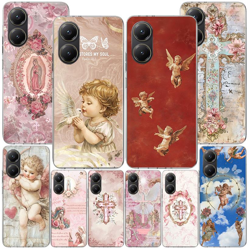 Bible Angel Phone Case For Xiaomi Poco X7 X6 X5 Pro F7 Ultra Redmi 15C 15 13C 13 12C 12 10 10A 10C 9 9A 9C 9T Cover Poco X7 X6 X