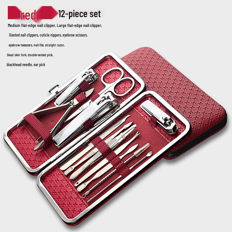 12-Piece Stainless Steel Nail Clipper and Manicure Set