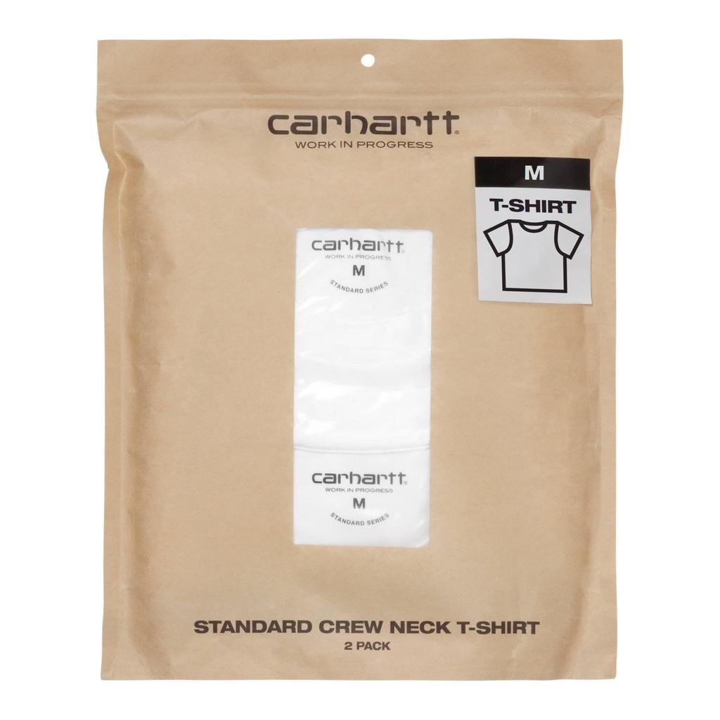 Carhartt WIP Standard Crew Neck Tee Size S 2-Pack, White, [Used]