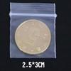 200Pcs Plastic Clear Food Storage Packing Coin Jewelry Reclosable Self Seal Bags