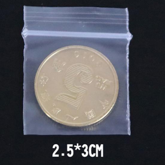 200Pcs Plastic Clear Food Storage Packing Coin Jewelry Reclosable Self Seal Bags