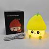 Panda Floral Silicone Night Light - Soft, Eye-Friendly Tap Lamp for Kids' Bedroom or Desk