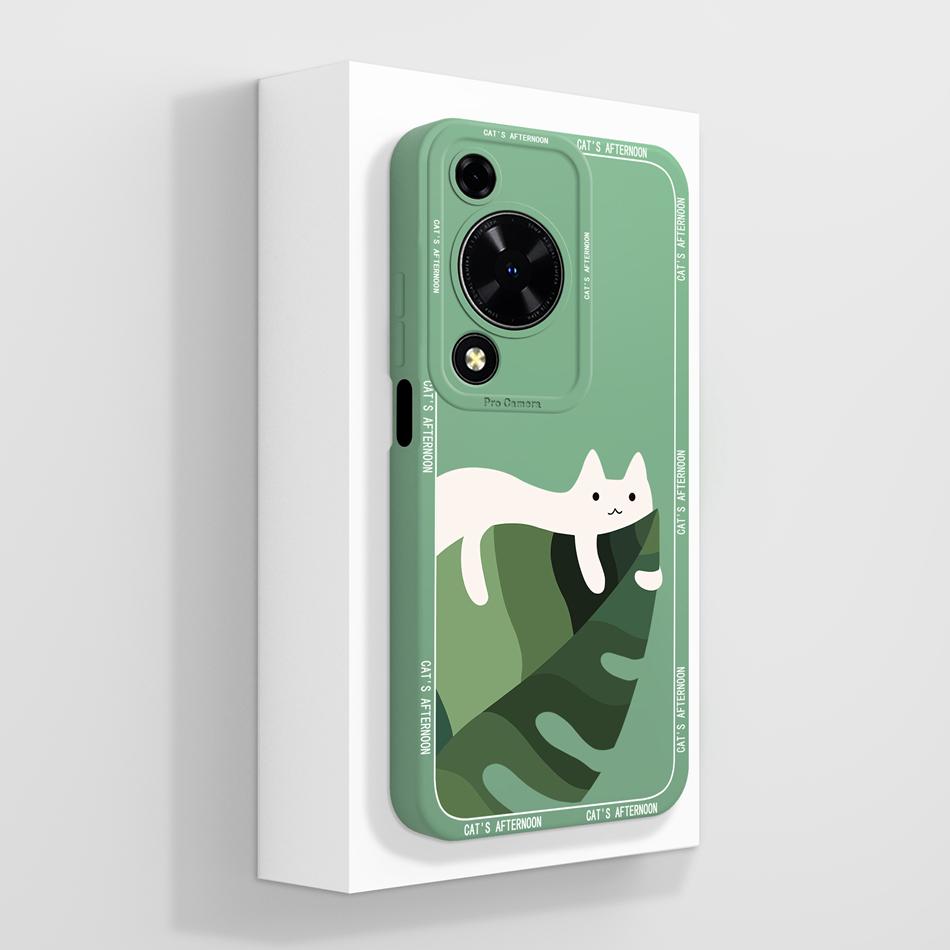 Case For Huawei Nova Y72 Cute Design Phone Cover Camera Protector Soft Liquid Silicone Funda Models MGA-LX3 Protective Bumper