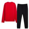Li-Ning Breathable Minimalist Versatile Crew Neck Comfortable Commuter Sweatshirt Set Men Sweatshirt Set AWEV059-2