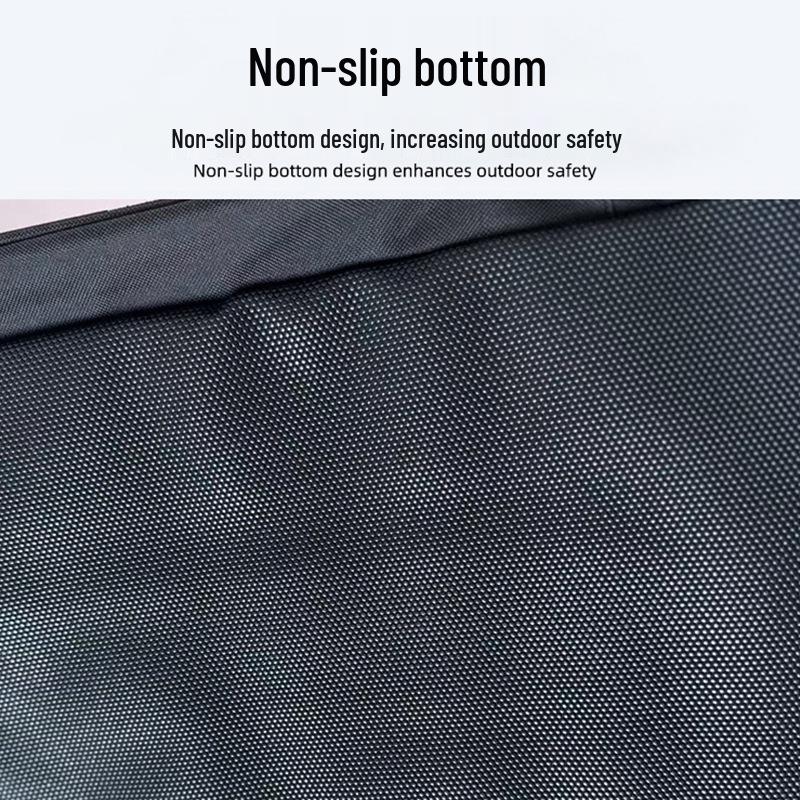 Sac de rangement d'outils tactique noir amélioré avec couvercle de support, fond épais, antidérapant, résistant à l'usure.