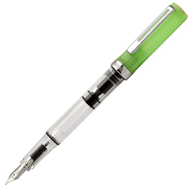 

Twisbee fountain pen eco glow green CT Inhalation type Fine letter F TWC11012