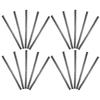 20Pcs Plastic Binding Coils 30 Hole Round Design Loose Leaf Notebook Rings for DIY School Office Report Presentation Binding