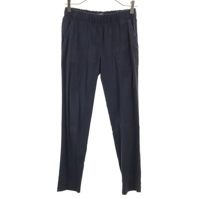 Made In Japan Linen Blend Easy Pants Navy Women Used