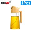 1-4Pcs 2in1 Oil Sprayer Bottle Plastic BBQ Cooking Oil Dispenser Olive Oil Pourers Sprayer Kitchen Baking Mister Vinegar Bottle