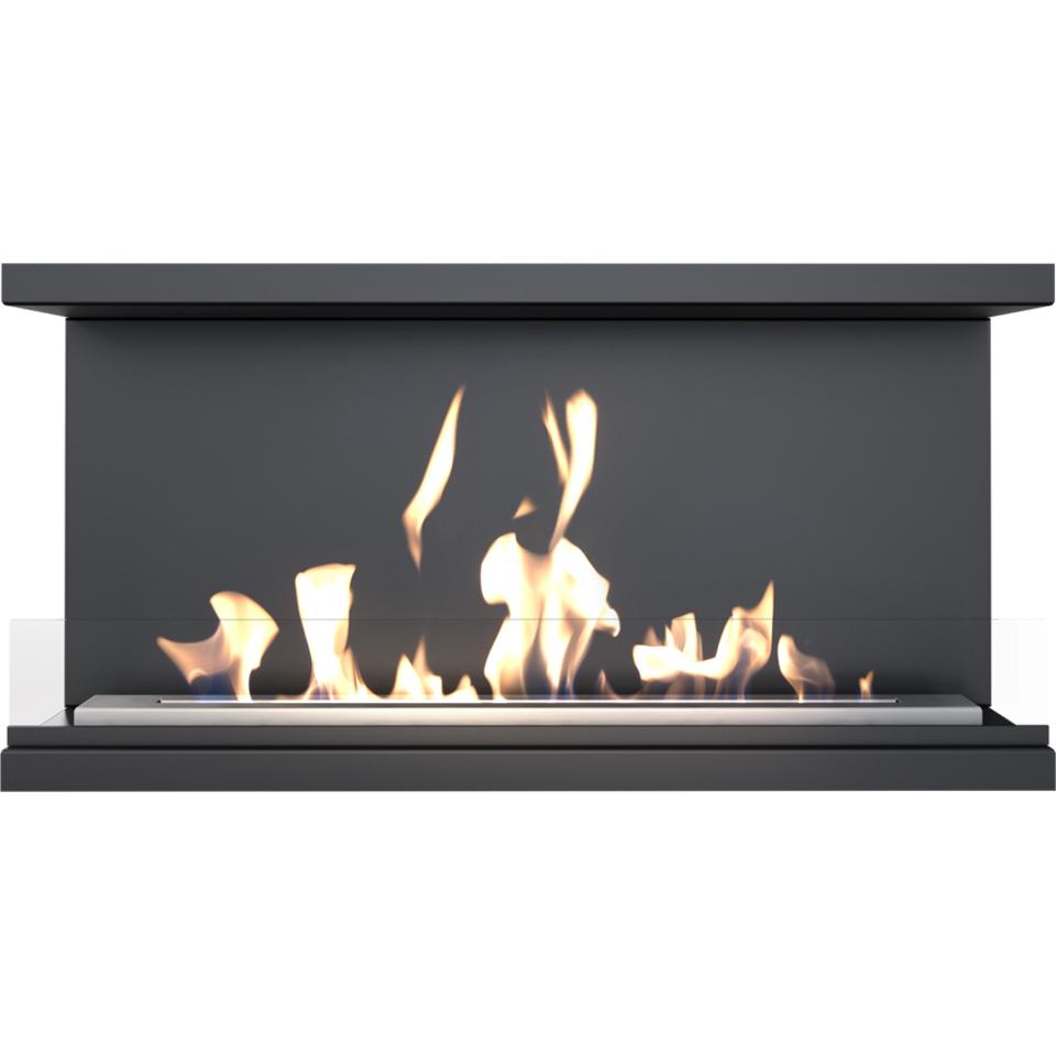 Nástěnný bioetanolový krb X-RAY TÜV se sadou dekorativních kamenů