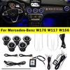 Led 12/64 Colours Ambient Lights For Mercedes-Benz A/CLA W176/CLA W117/GLA W156 Led Car Air Vents Turbine Nozzle Decorate Lights
